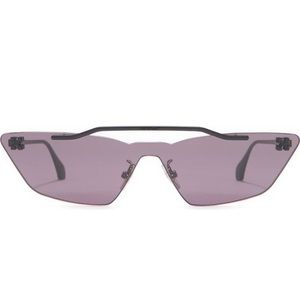 New Off White metal mask sunglasses